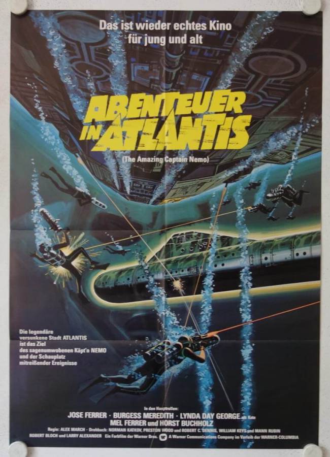 Abenteuer in Atlantis originales deutsches Filmplakat